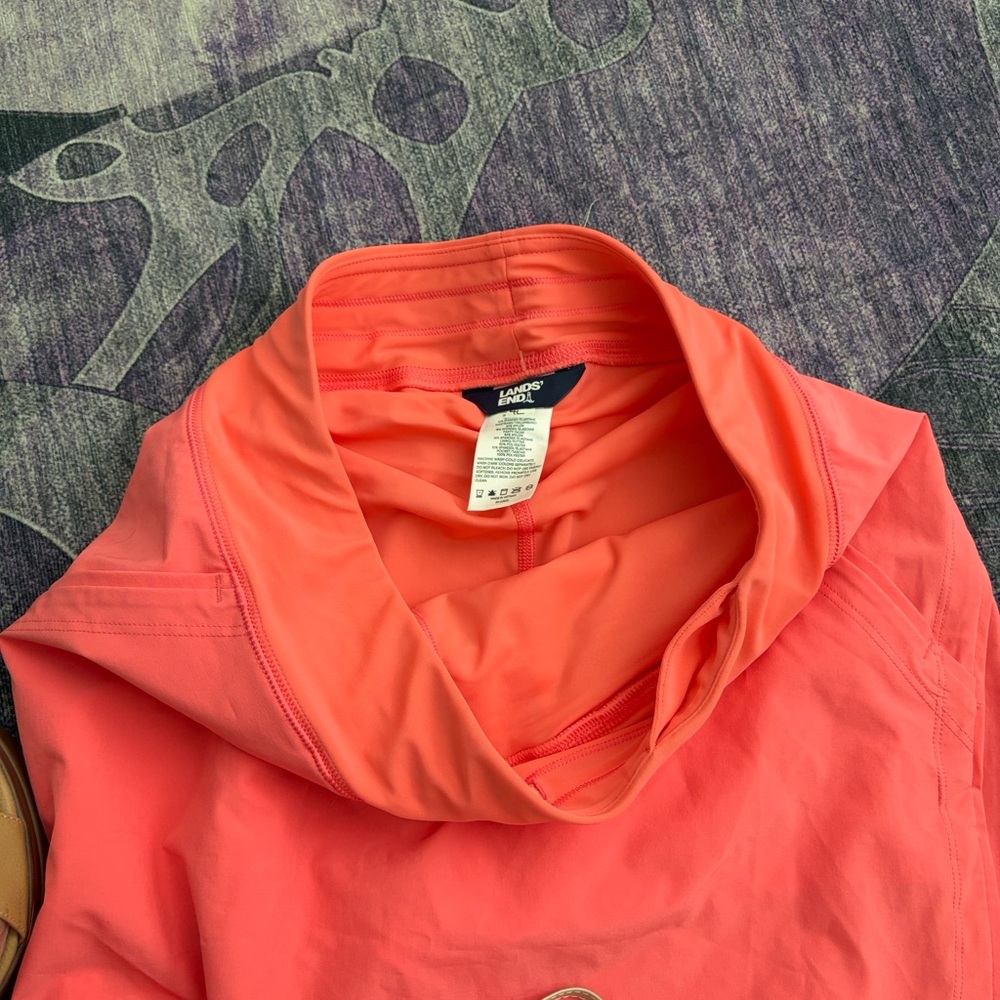 Lands' End Coral Activewear Workout Skirt